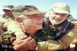 عکسی جالب از سردار سلیمانی و فرمانده سپاه بدر