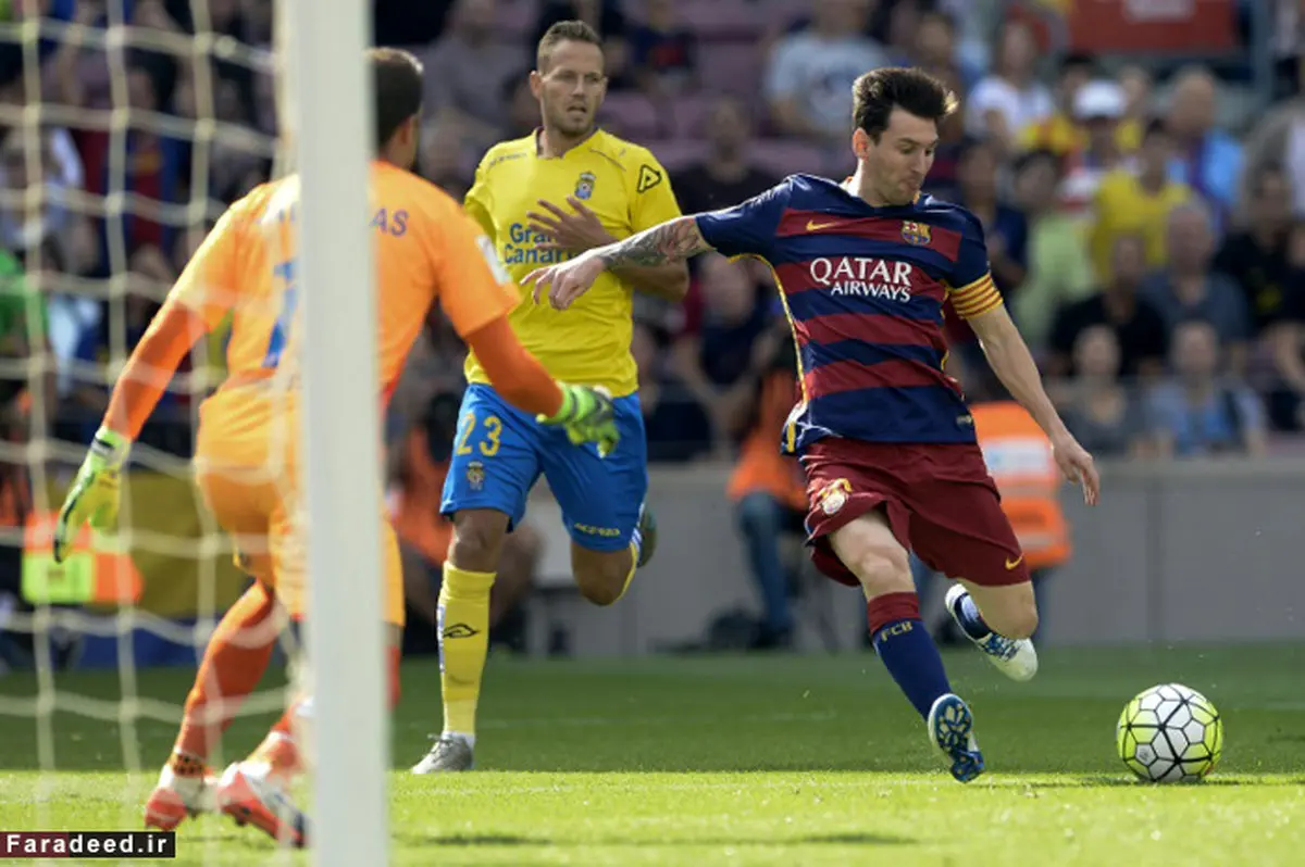 لحظه مصدم شدن لیونل مسی/تصاویر