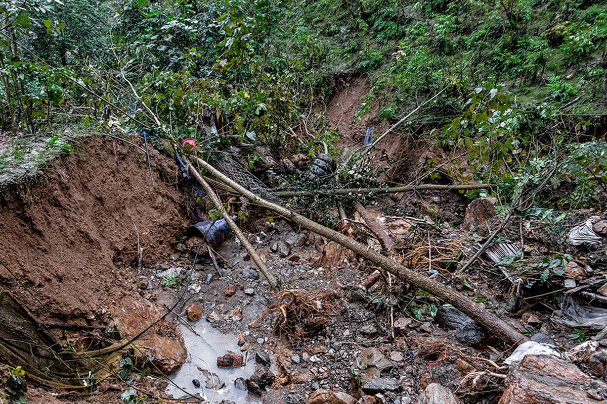 تصاویر / رانش زمین و سیلاب در روستا‌های شهرستان شفت
