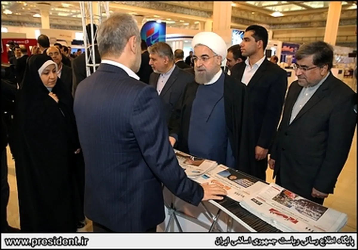 حواشی حضور روحانی در نمایشگاه مطبوعات/تصاویر