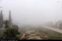 عکس/ مه شدید در سواحل غرب مازندران