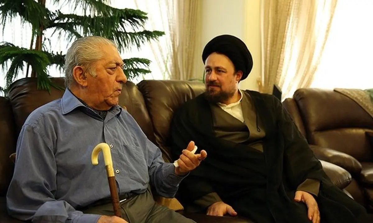 دیدار سیدحسن خمینی با عزت‌الله انتظامی + عکس