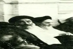 عکس تاریخی از امام‌خمینی و آیت‌الله سیدابولقاسم روحانی