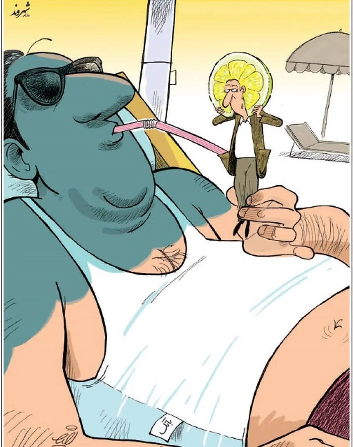 چه میکنه این بانک!/ کاریکاتور