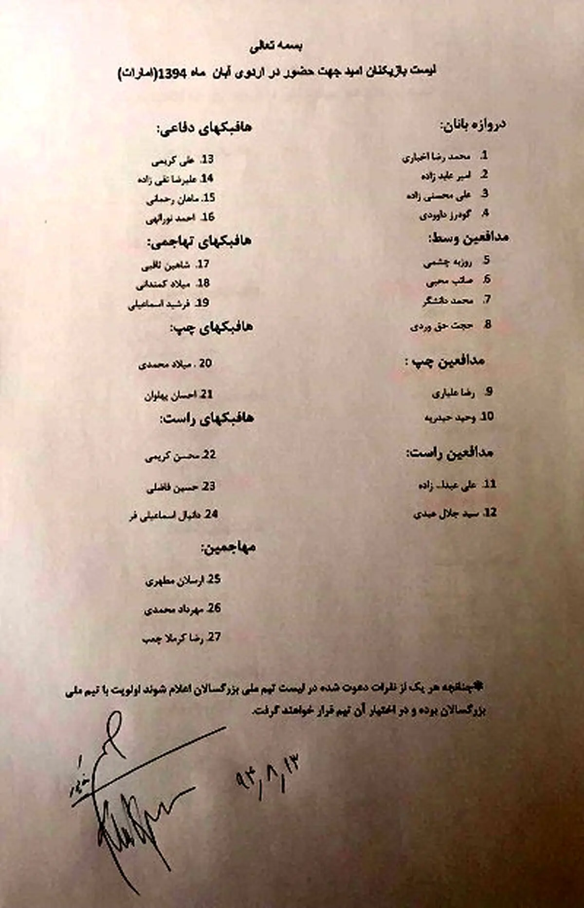 محمد خاکپور با این سند گناه اشتباه لیست امید را گردن فدراسیون انداخت!