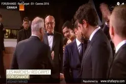 ادای احترام ترانه علیدوستی بدون دست دادن در کن +تصاویر