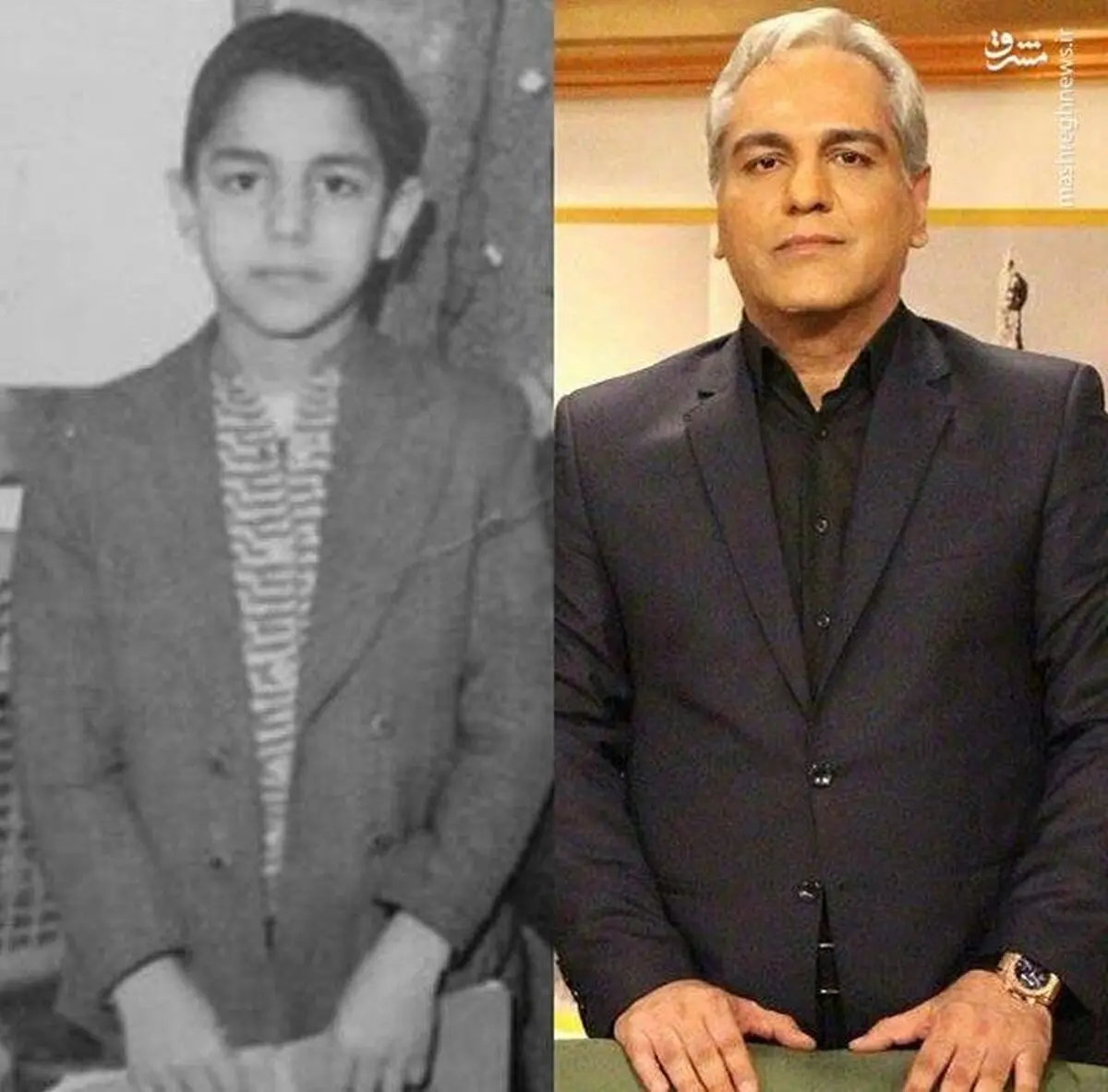 تصویری خاص از مجری محبوب تلویزیون در نوجوانی