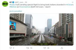 هند به شهر ویروس زده چین هواپیما فرستاد