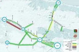 آخرین وضعیت ترافیکی راه‌های پرتردد؛مسافران در ترافیک جاده چالوس ماندند+نقشه گرافیکی