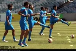 تصاویری از آخرین تمرینات تیم فوتبال ایران و کنفرانس خبری سرمربیان تیم فوتبال ایران و عراق
