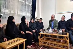 تصاویر حضور مهاجرانی و ربیعی در خانه الهه حسین نژاد