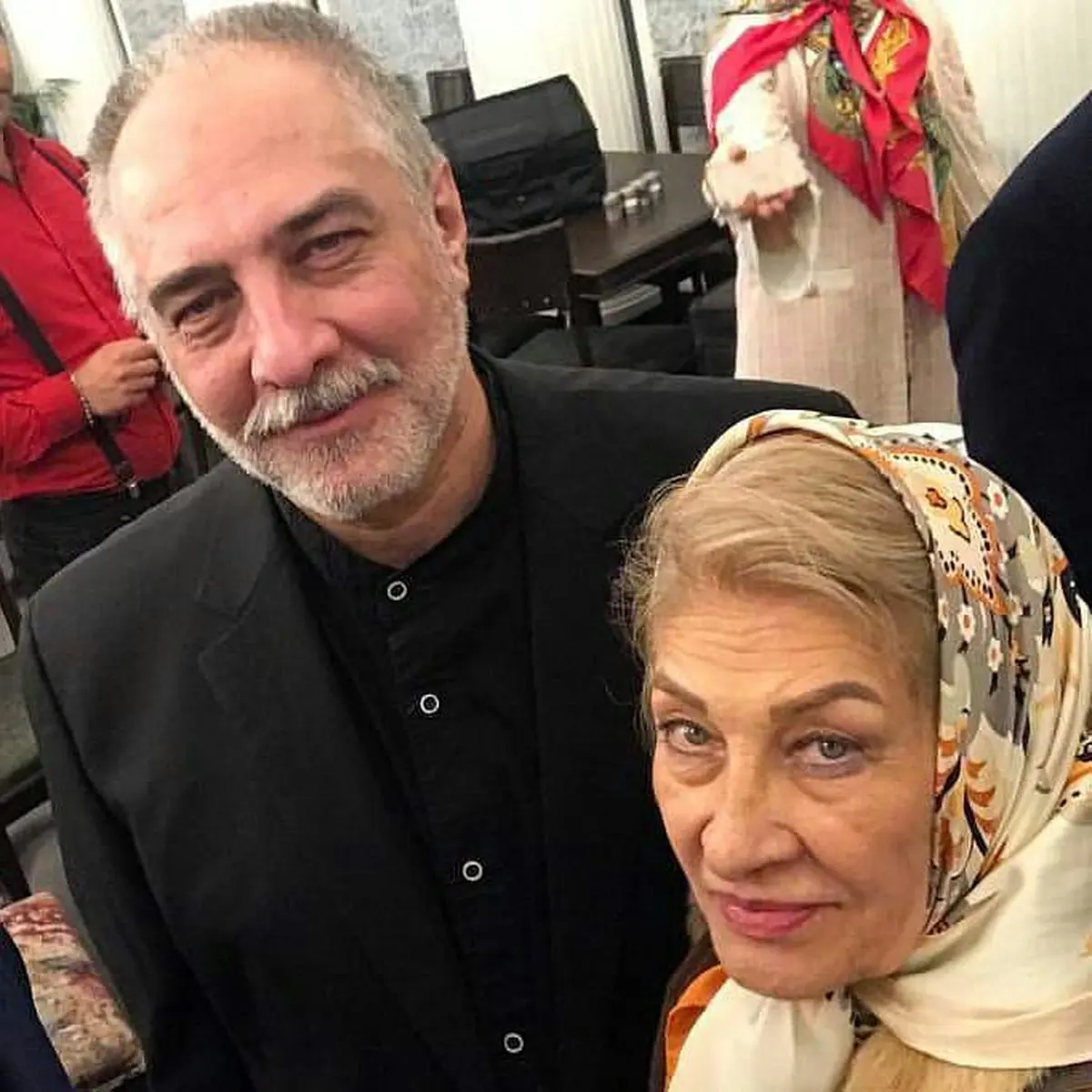 عکس/ ایرج نوذری و مادرش