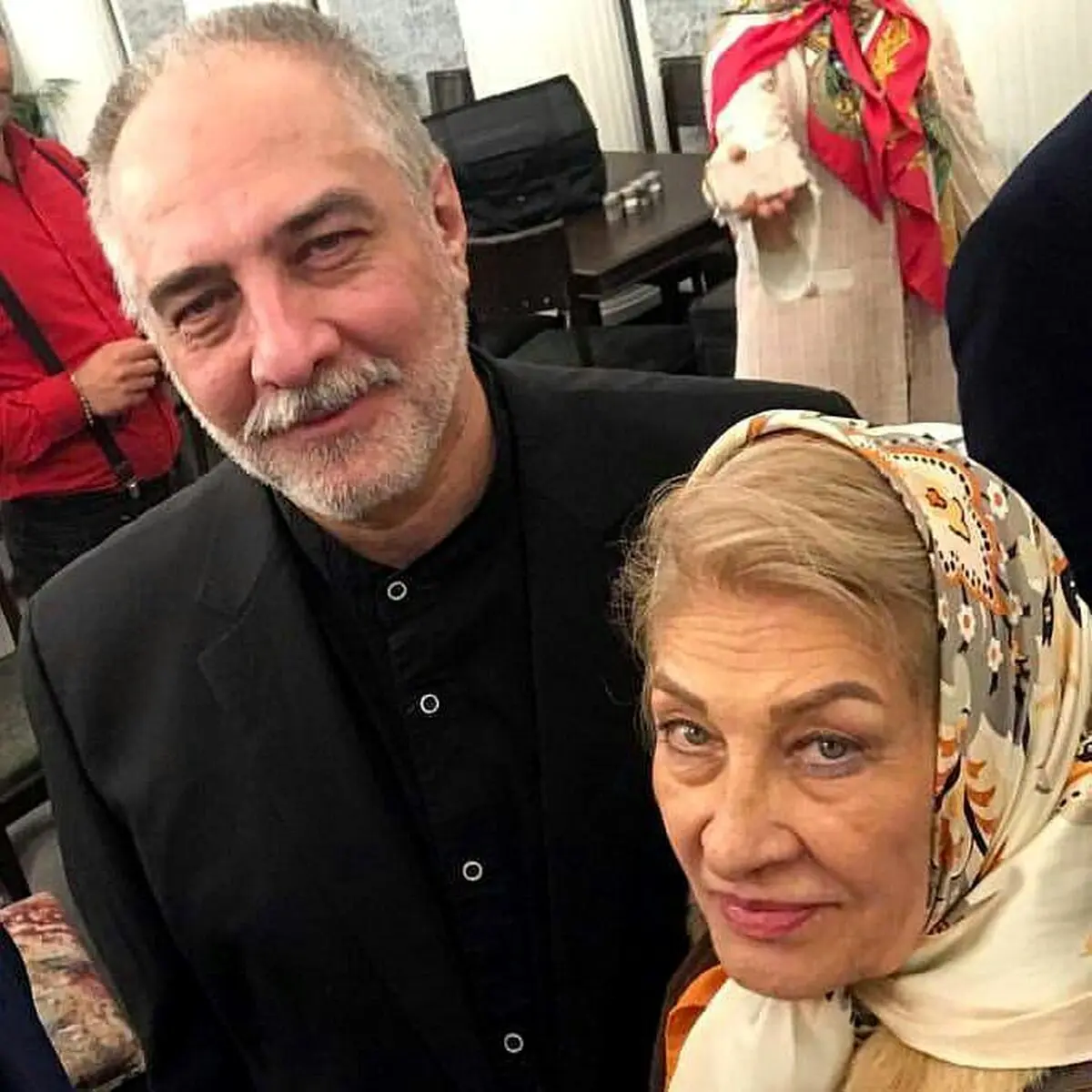 عکس/ ایرج نوذری و مادرش