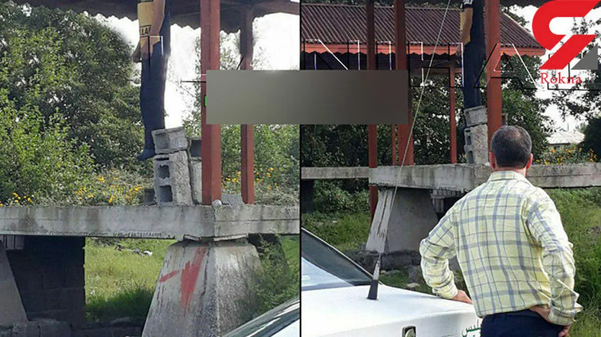 نخستین عکس از جسد حلق آویز شده جوان 23 ساله در کوچصفهان