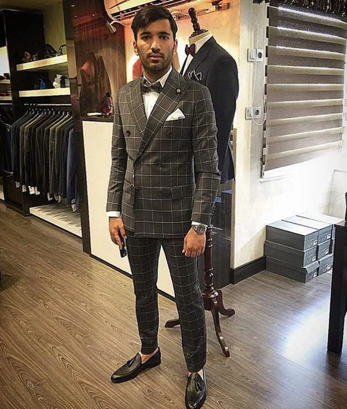 ستاره پرسپولیس در لباس دامادی/ عکس