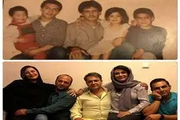 ليندا كيانی به همراه خواهر و برادرانش، در گذر زمان/عکس