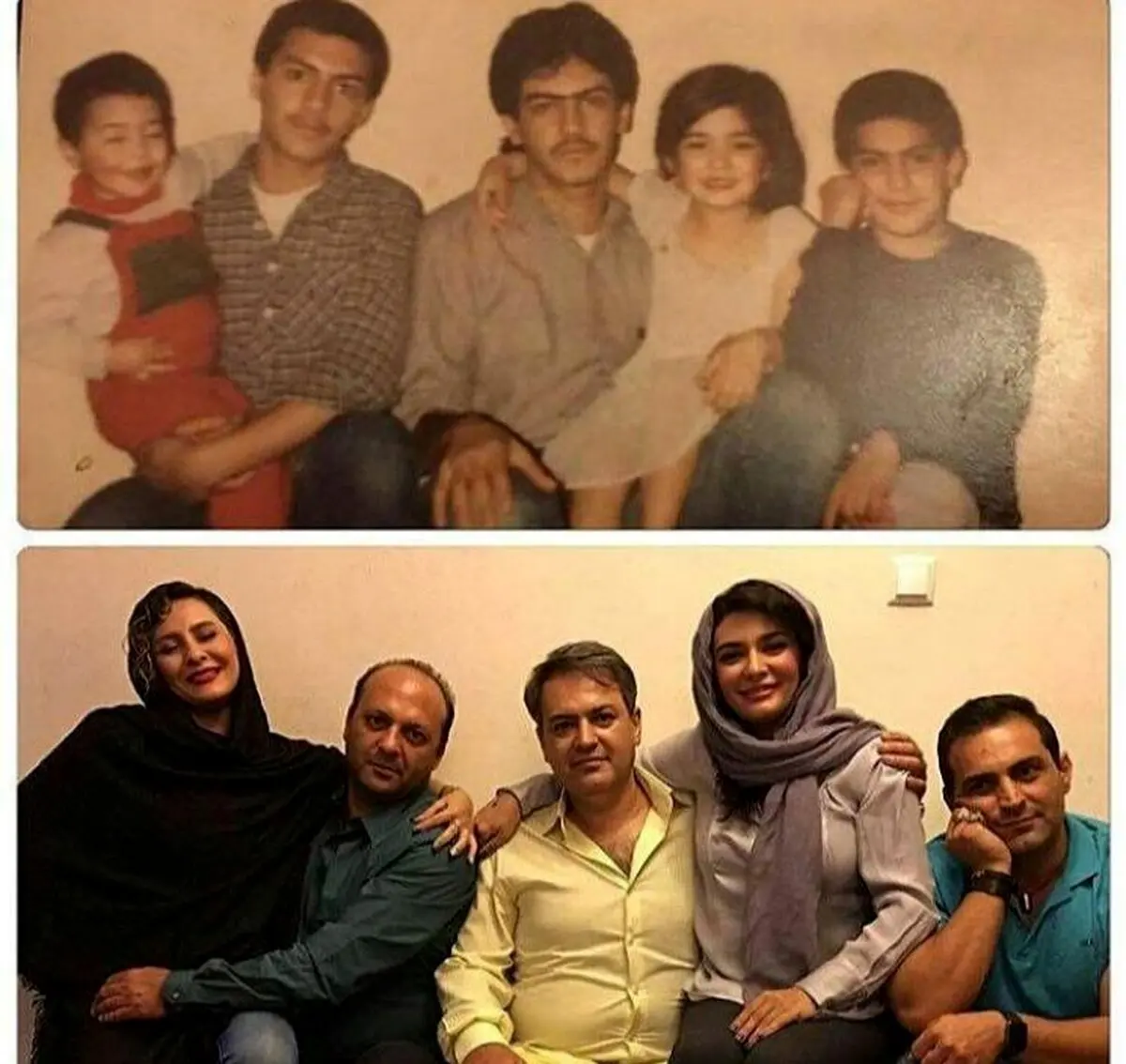 ليندا كيانی به همراه خواهر و برادرانش، در گذر زمان/عکس