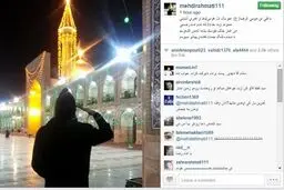 احترام نظامی  سید مهدی رحمتی در بارگاه امام رضا(ع)/ عکس
