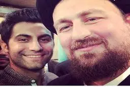 سلفی ترانه سرای کشورمان در کنار سیدحسن/عکس