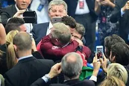 رونالدو در آغوش فرگوسن/ عکس