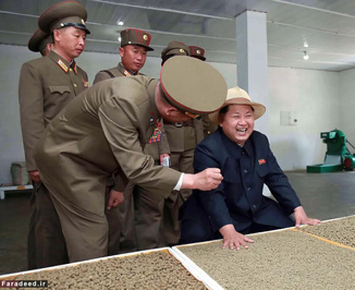 رهبر کره شمالی در مرکز پرورش ماهی / تصاویر