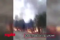 ببینید: لحظه نجات تنها بازمانده سقوط بوئینگ ۷۰۷