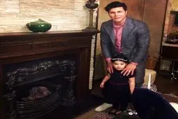 عکس/ ستاره تیم ملی ایران به همراه دختر زیبایش