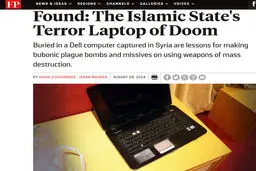 «لپ‌تاپ مرگ» داعشی‌ها حاوی چه اطلاعاتی بود؟