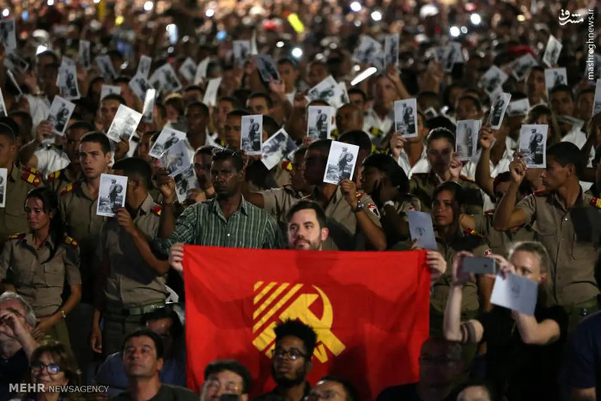 مقاماتی که در مراسم یادبود کاسترو شرکت کردند/تصاویر