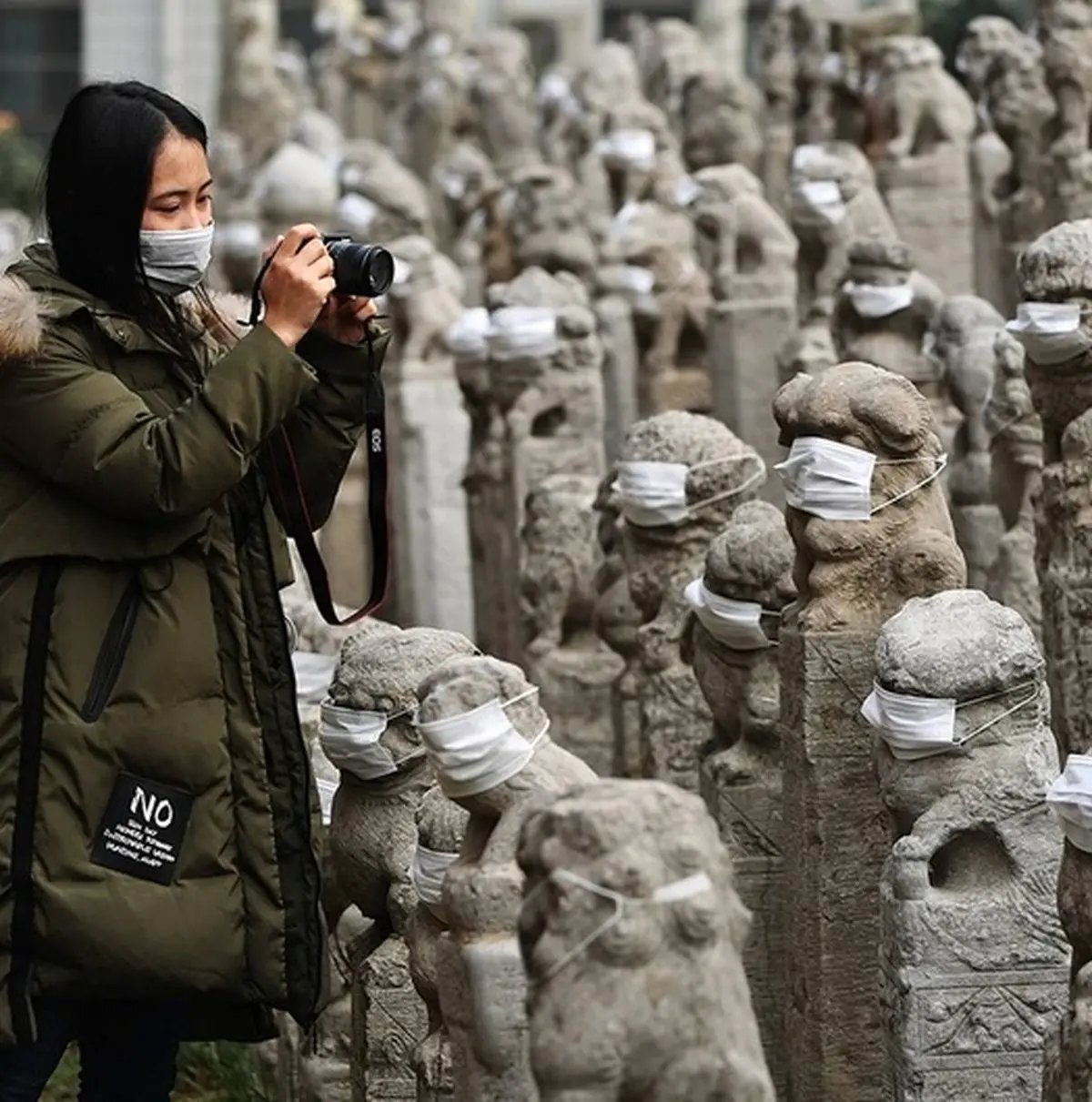 ابتکار جالب یک عکاس در اعتراض به آلودگی هوا/عکس