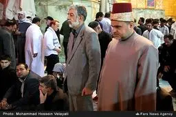 حداد عادل در حرم امام علی/ عکس