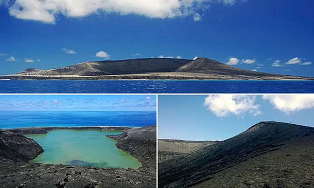 پیدایش جزیره جدید در اقیانوس آرام! +عکس