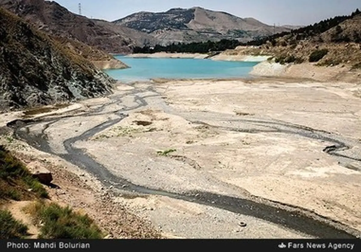 بحران آب در سد لتیان /گزارش تصویری