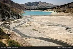 بحران آب در سد لتیان /گزارش تصویری