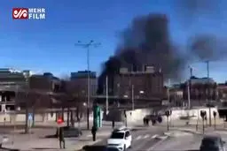 ببينيد: انفجار اتوبوس در سوئد