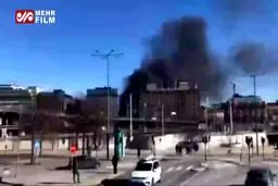 ببينيد: انفجار اتوبوس در سوئد