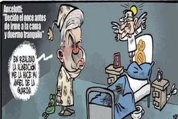 کنايه نشريه کاتالاني به آنچلوتي(کارتون)