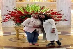 عکس خاص از نفيسه روشن و مادرش