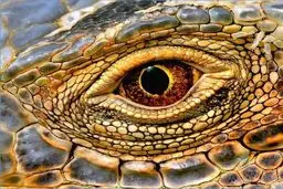 نمایی زیبا از چشم ایگوانا / عکس