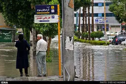 آبگرفتگی معابر در پی بارندگی شدید در بندرعباس/تصاویر