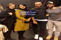 همسر شهاب حسینی و پژمان جمشیدی در یک قاب/عکس