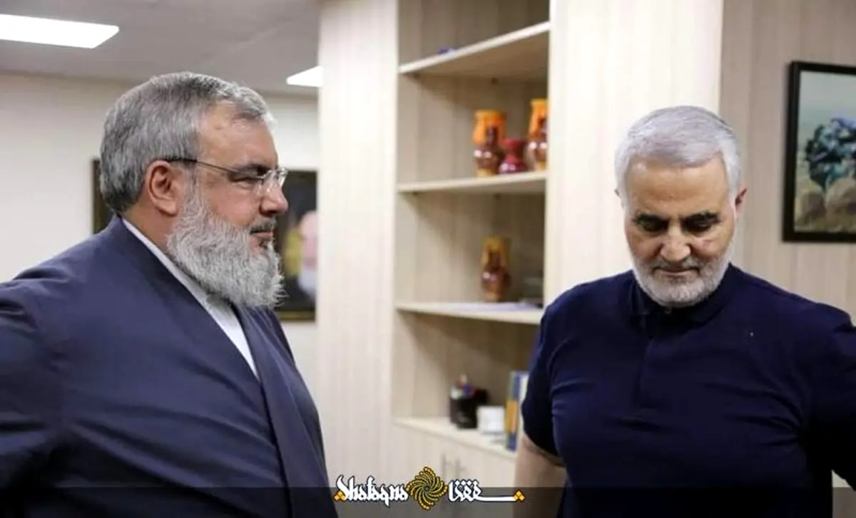 تصاویر سید حسن نصرالله و شهید سلیمانی