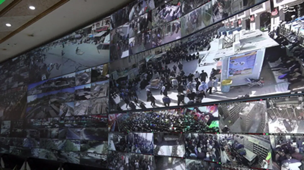 اتاق کنترل امنیت کربلا در آستانه اربعین/تصاویر