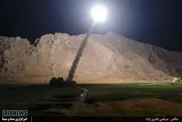 روایت تصویری از شلیک موشک های سپاه به سمت تروریست های سوریه