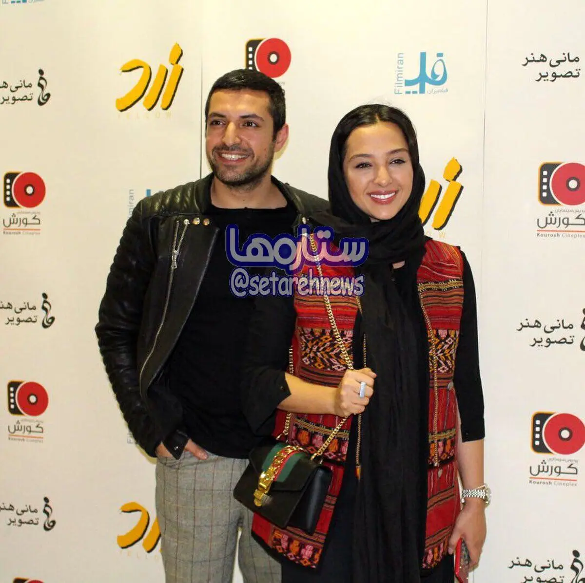 اشكان خطيبى و همسرش /عکس