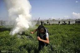 حمله پلیس مقدونیه به پناهجویان‎/ تصاویر