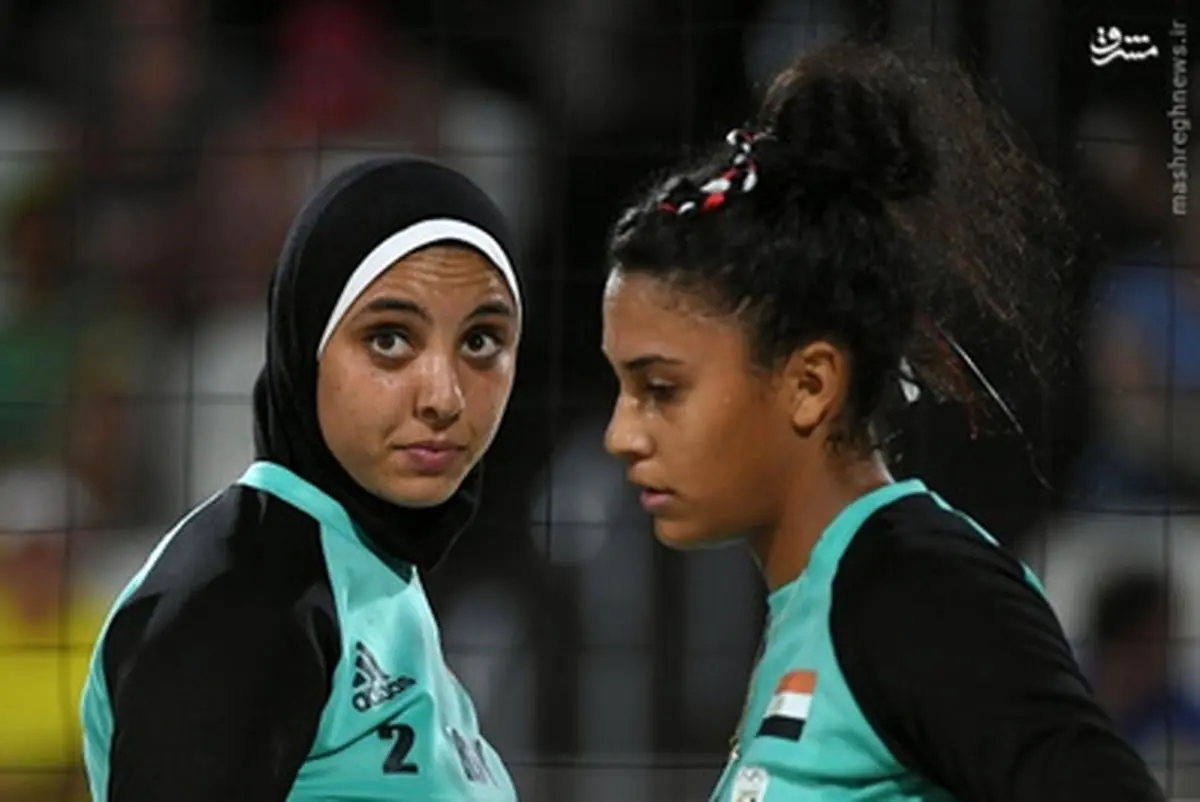 ‫حجاب والیبالیست زن مصری در المپیک/تصاویر‬‎