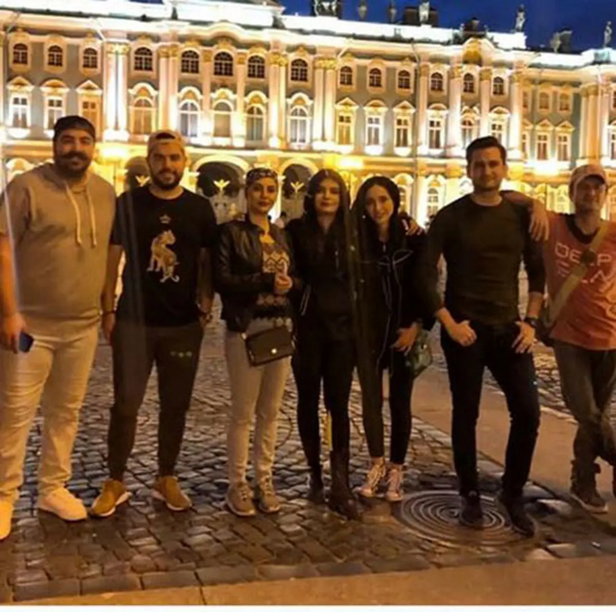 عکس دسته جمعی چهره‌ها در جام جهانی روسیه