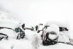 تصاویری از برف سنگین گیلان