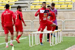 تصاویری از تمرینات پرسپولیس در غیاب ملی‌پوشان
